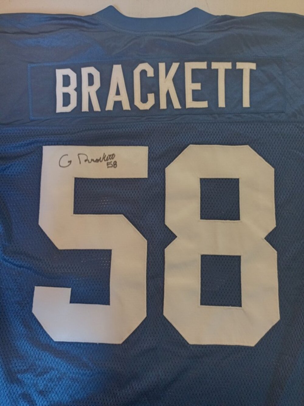 Vintage Reebok Gary Brackett Indianapolis Colts NFL Football Jersey XL Signed